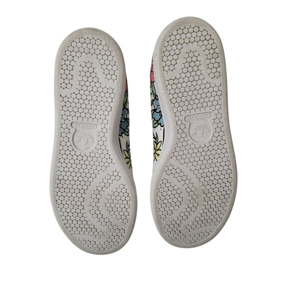 Adidas Originals Stan Smith Floral Leather Sneakers Women's Sz 6.5 GV7896 - Picture 6 of 11